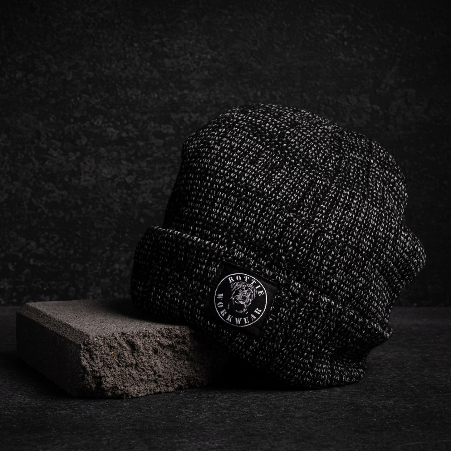 rottie workwear insulated beanie - grey