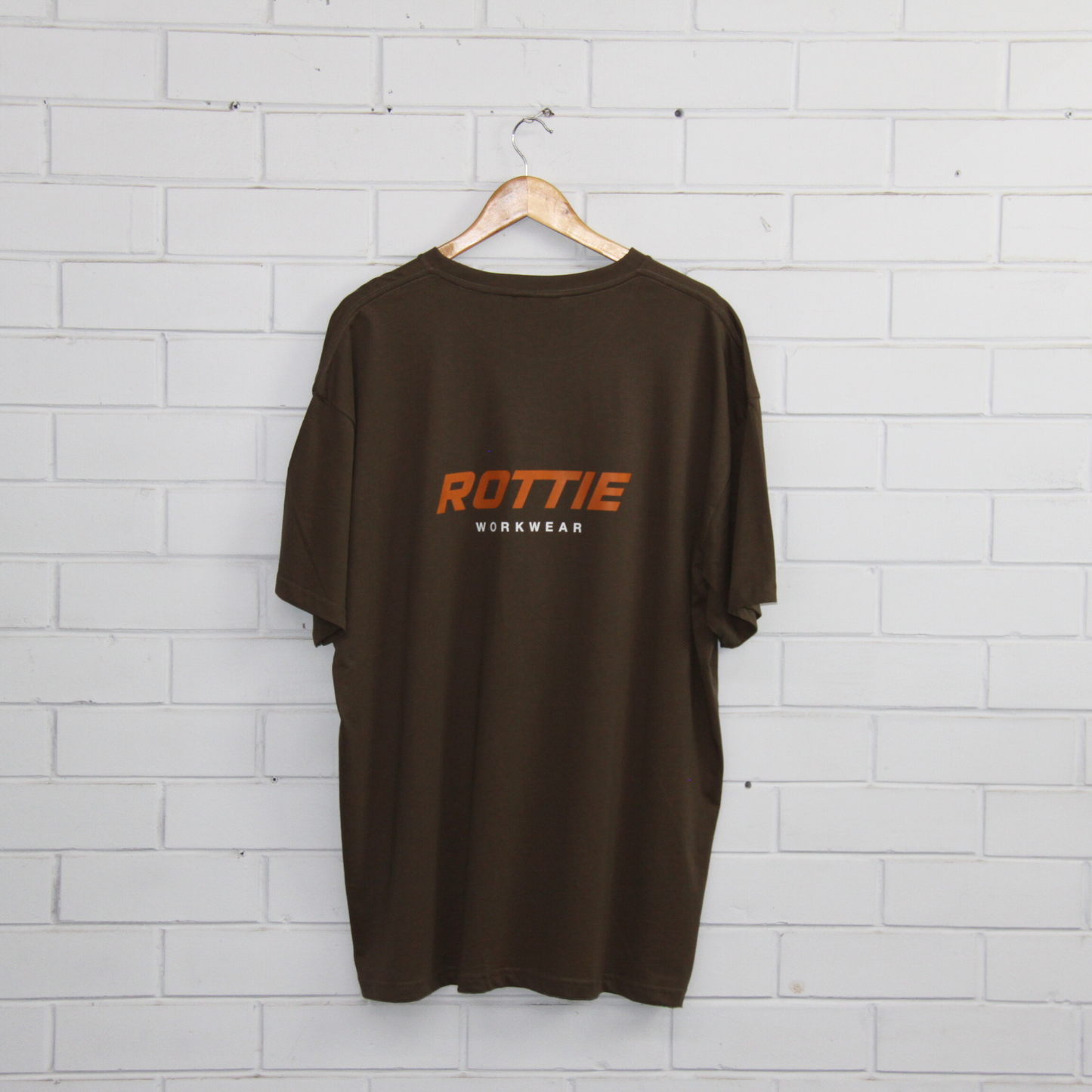 ROTTIE STATEMENT T-SHIRT BACK PRINT (WALNUT)
