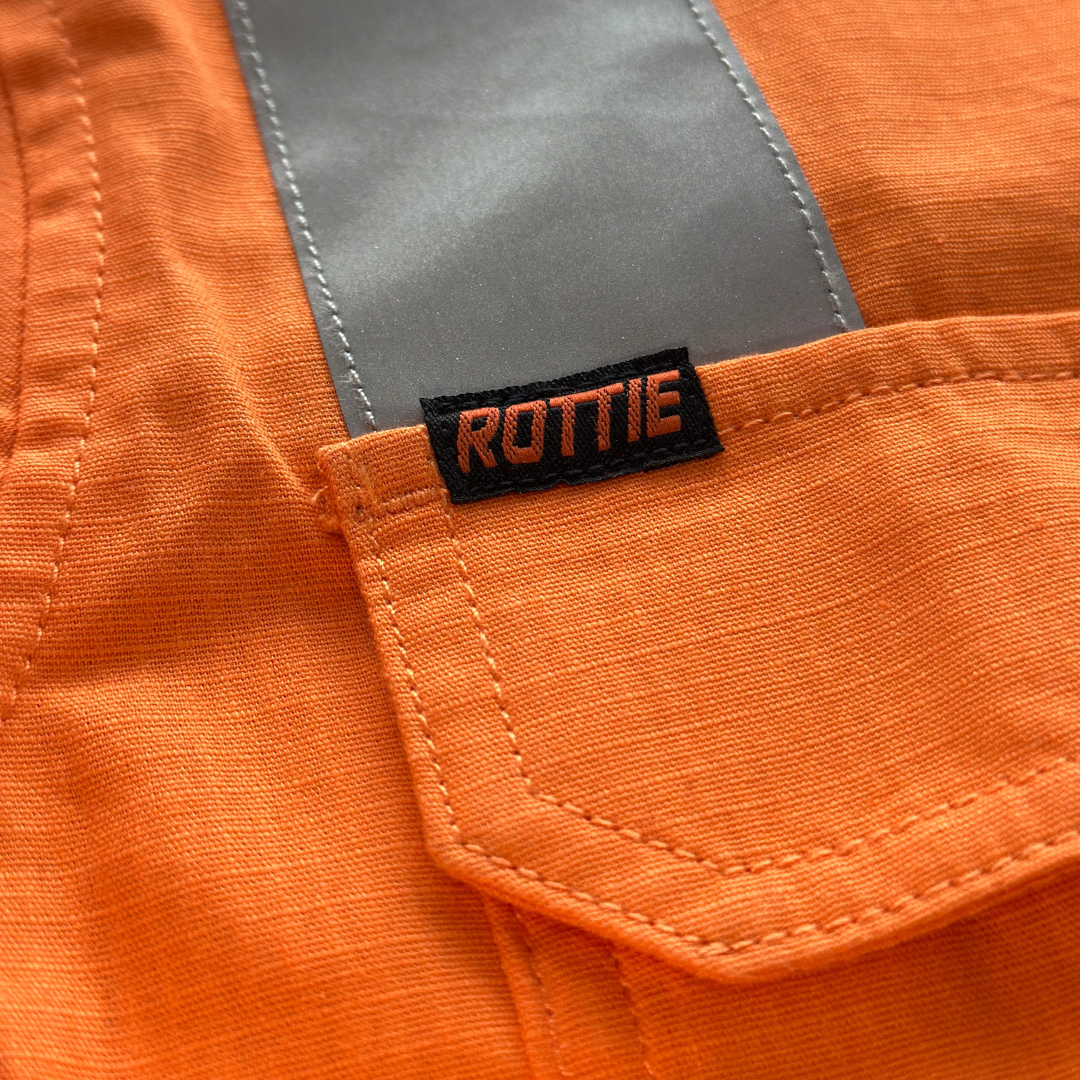 ROTTIE RHBVROS - HALF BUTTON VIC-RAIL TAPED L/S SHIRT