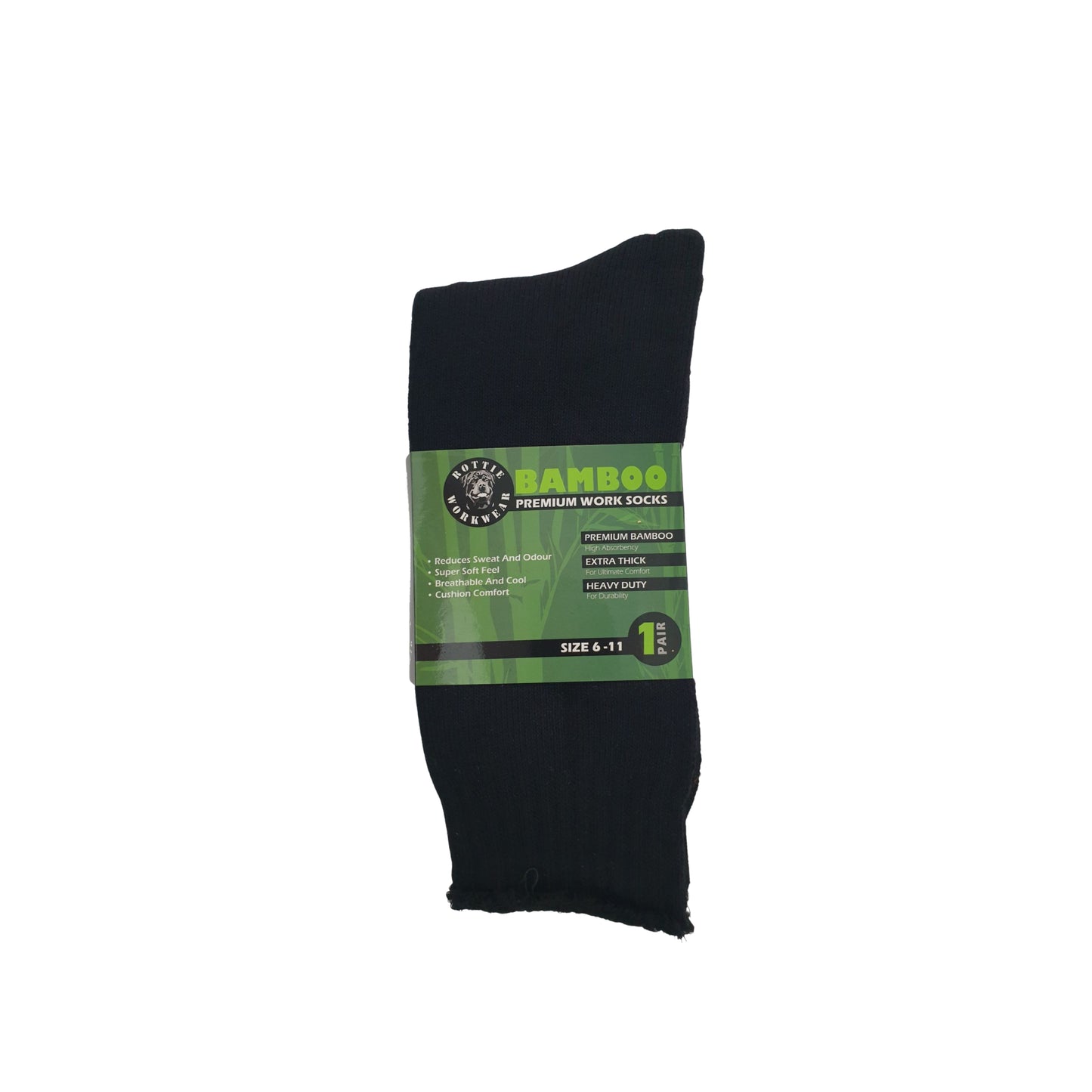 ROTTIE BAMBOO WORK SOCK - SINGLE PACK
