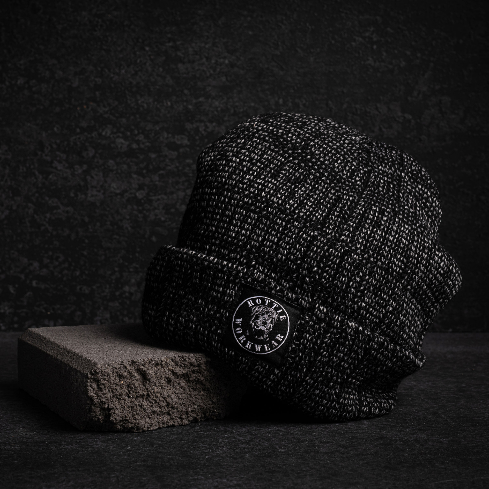 rottie workwear insulated beanie - grey 