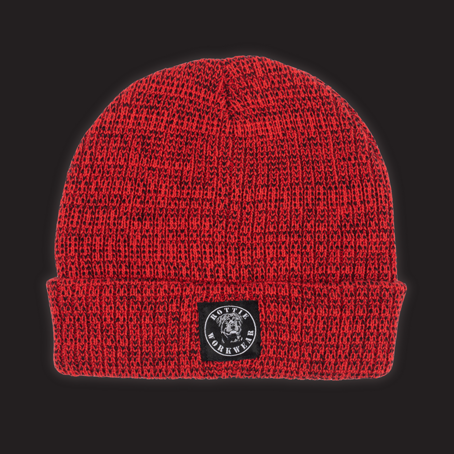 rottie workwear insulated beanie - red