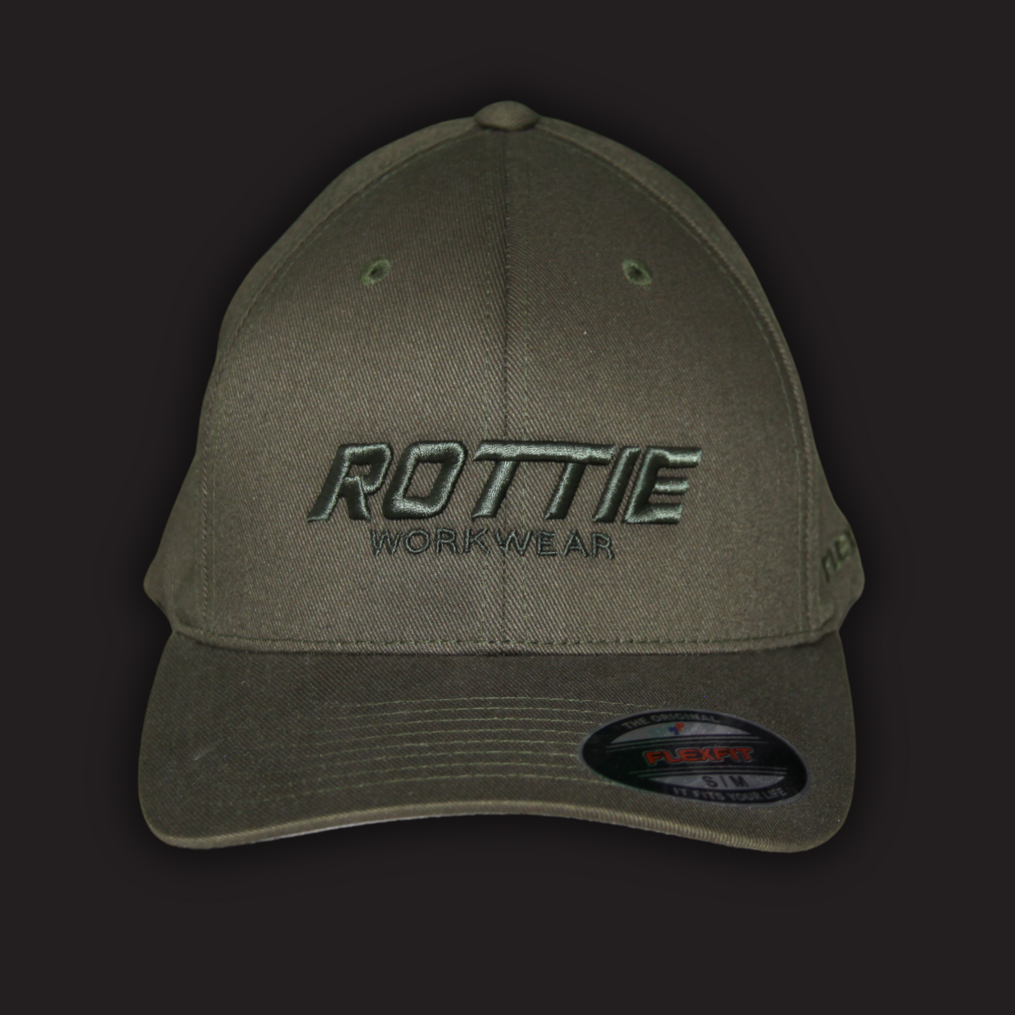 ROTTIE RWC1 - FLEXFIT CAP (ARMY GREEN)