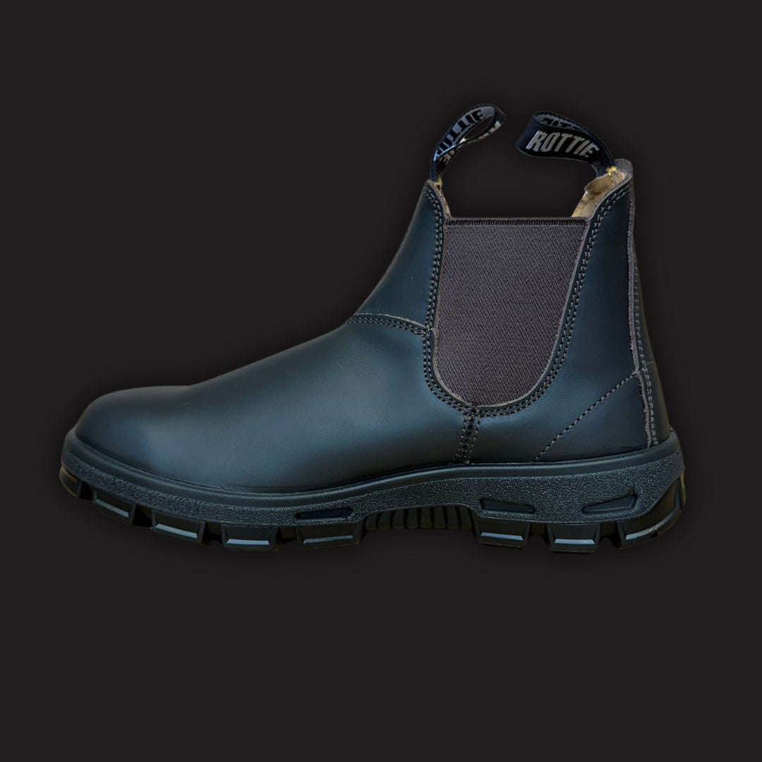 ROTTIE DARGO - ELASTIC SIDE SOFT-TOE BOOT - CLASSIC DARK BROWN