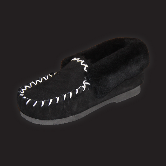 ROTTIE MOCCASIN - BLACK