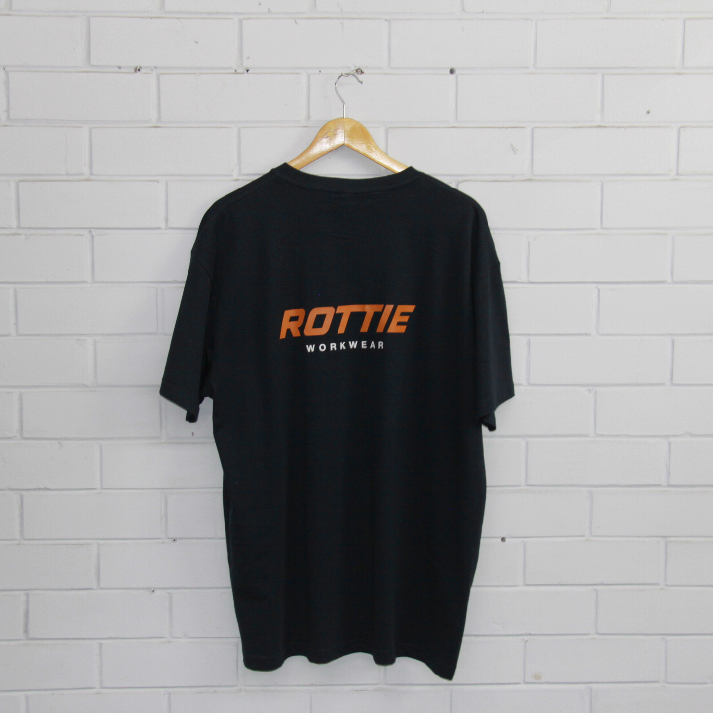 ROTTIE STATEMENT T-SHIRT BACK PRINT (BLACK)