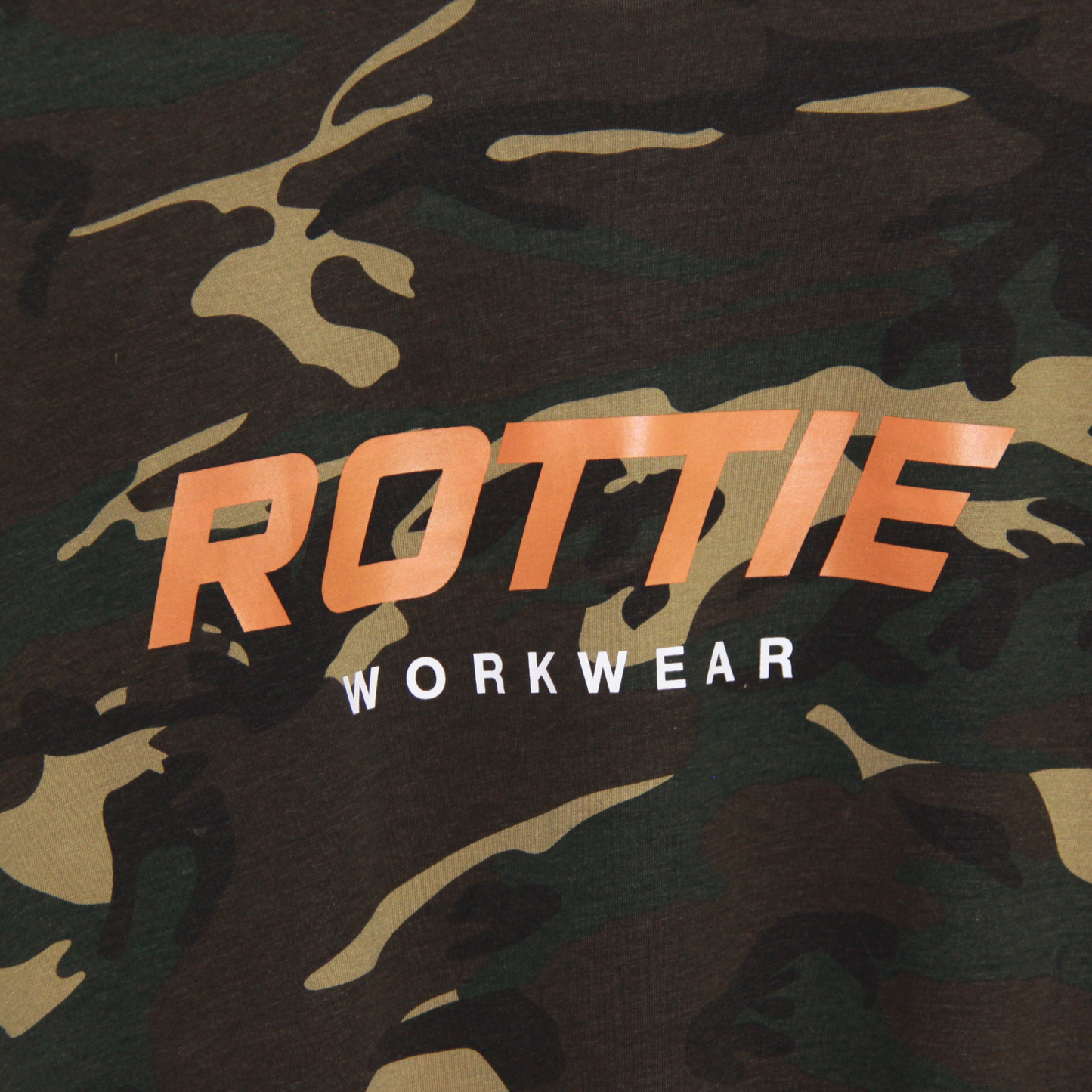 ROTTIE STATEMENT T-SHIRT FRONT PRINT (CAMO)