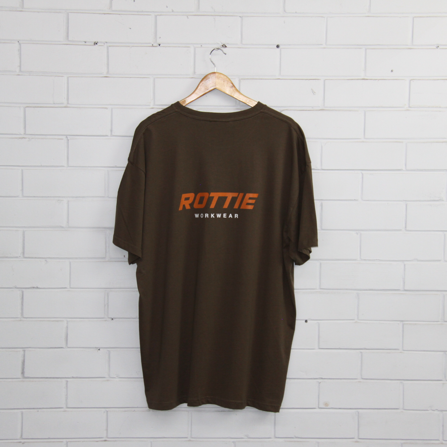 ROTTIE STATEMENT T-SHIRT BACK PRINT (DEEP CHESTNUT)