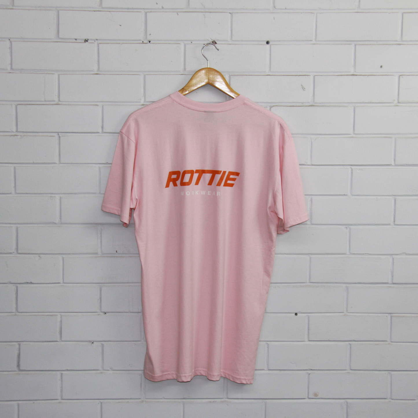 ROTTIE STATEMENT T-SHIRT BACK PRINT (PINK)