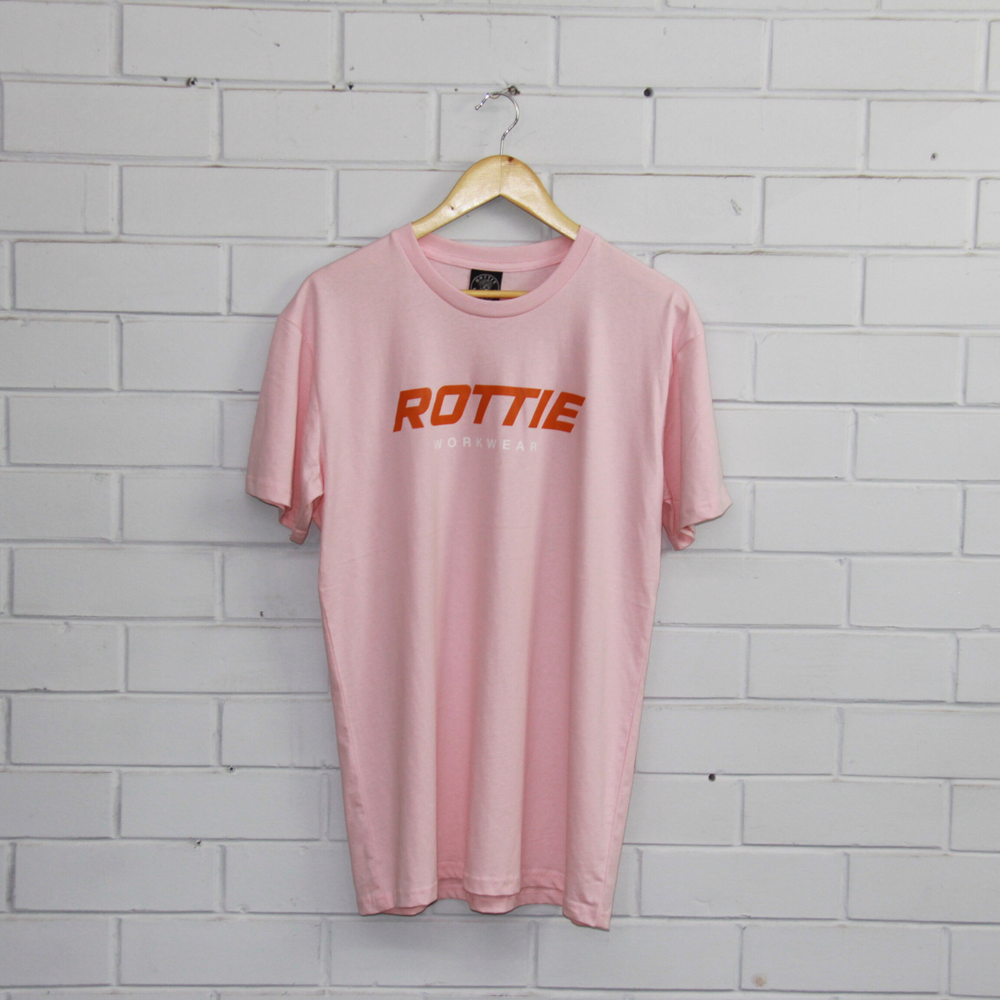 ROTTIE STATEMENT T-SHIRT FRONT PRINT (PINK)