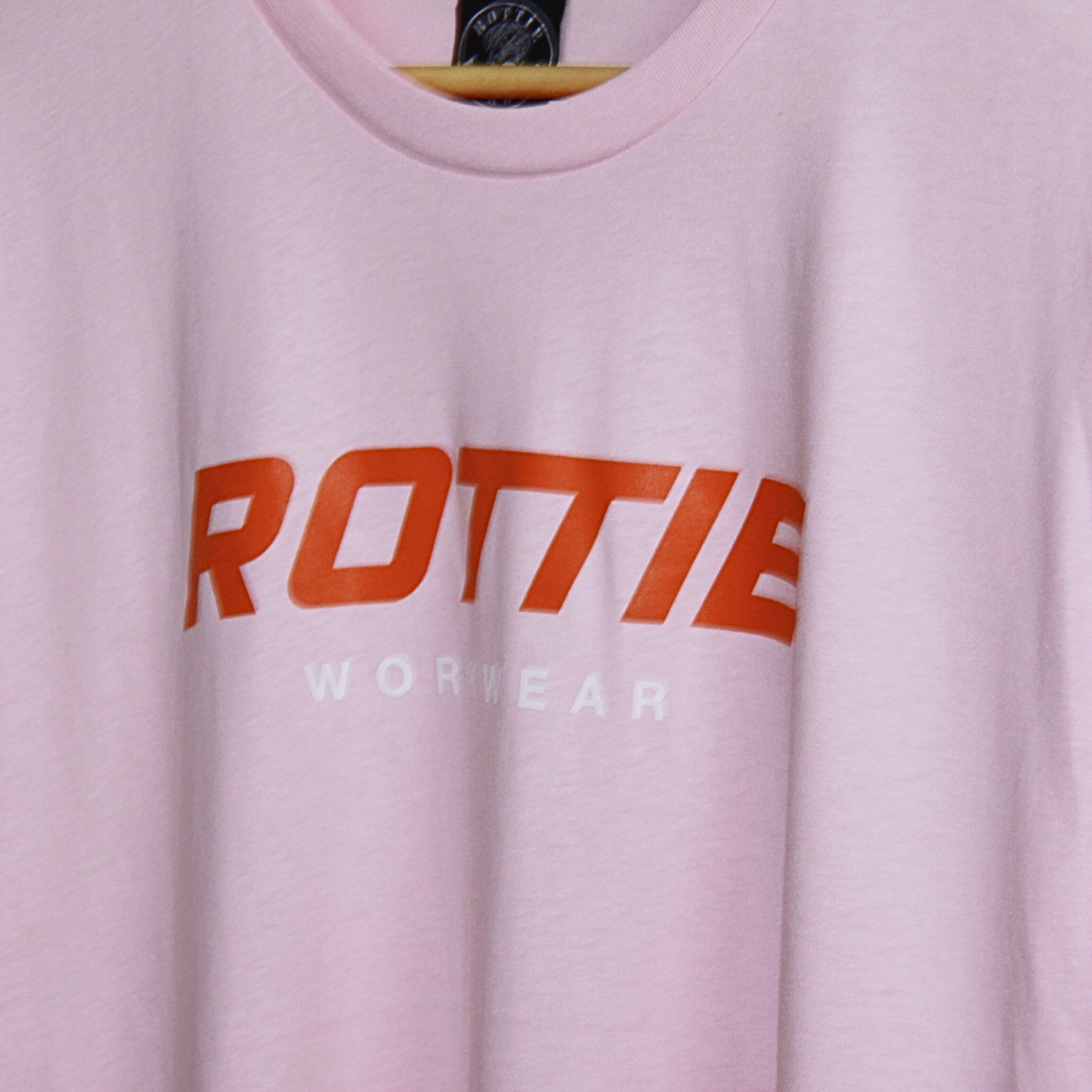 ROTTIE STATEMENT T-SHIRT FRONT PRINT (PINK)