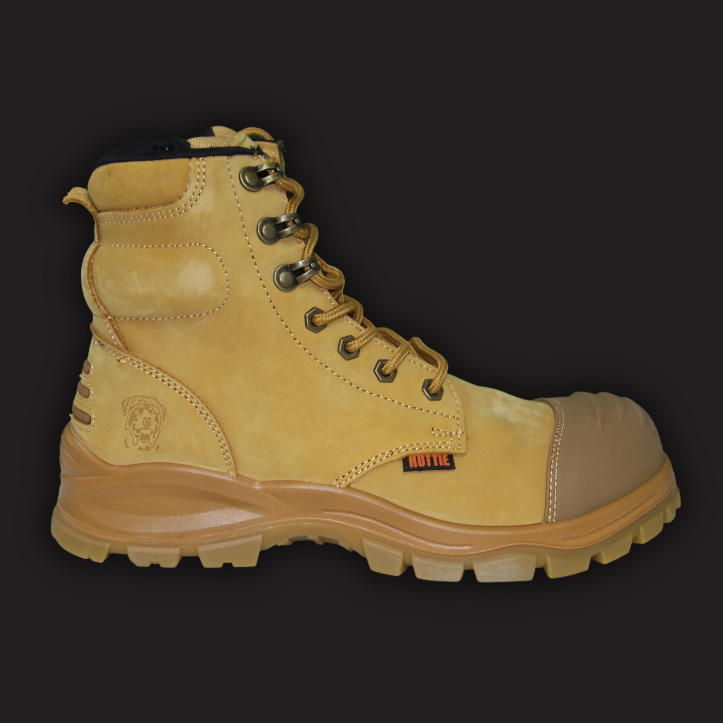 rottie workwear RWB8 work boot wheat