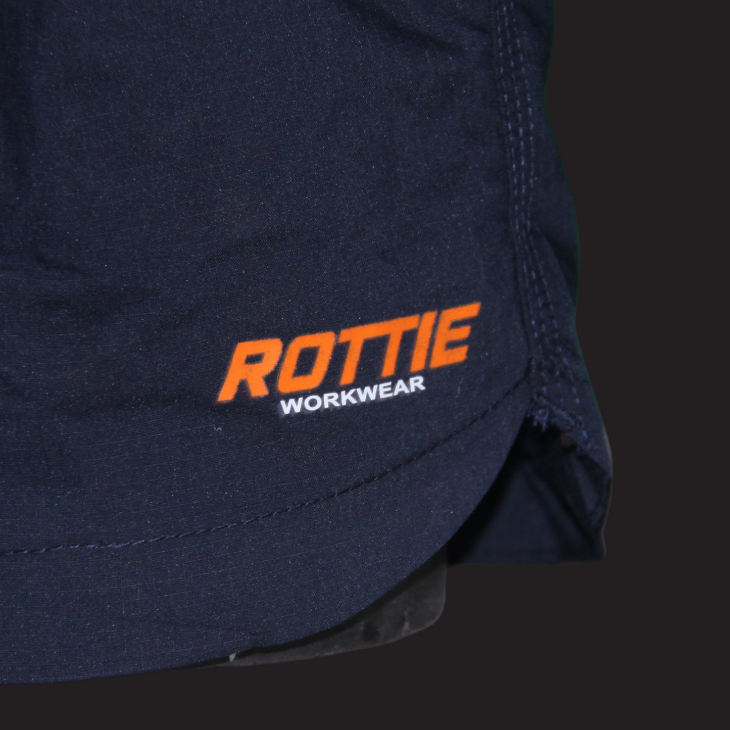 rottie workwear work shorts navy