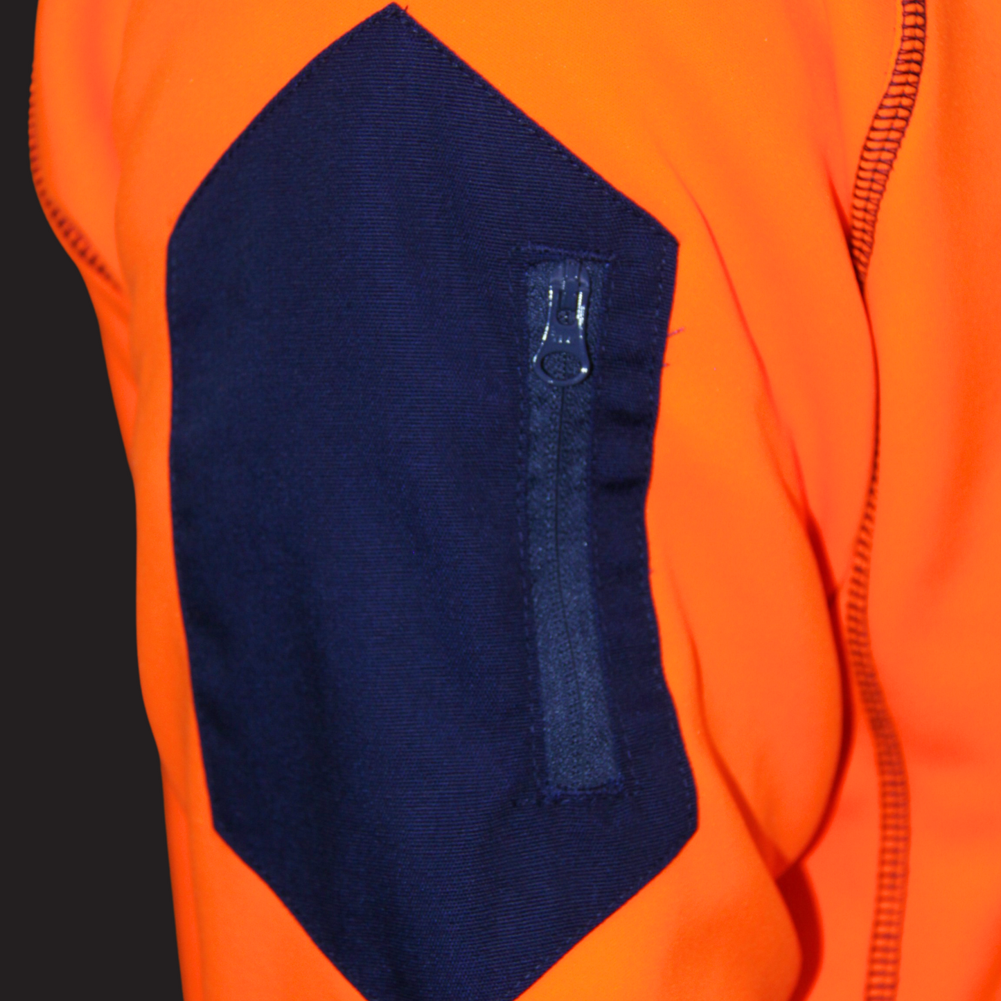 rottie workwear water repellent hoodie orange